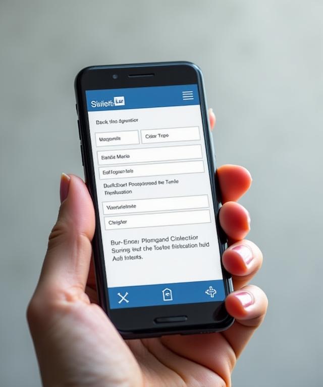 Ein Smartphone-Mockup, das die Benutzeroberfläche des SwissTag Vignetten-Prüfers zeigt