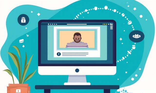 Digitales Icon einer Vignette auf einem Computerbildschirm
